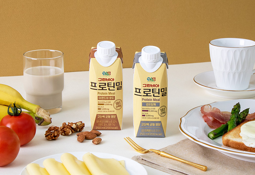 그린비아 프로틴밀 아몬드와 호두